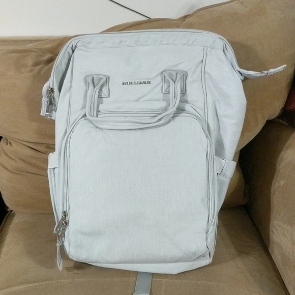 AMILLIARDI Grey Insulated Diaper Bag Backpack - Picture 7 of 8